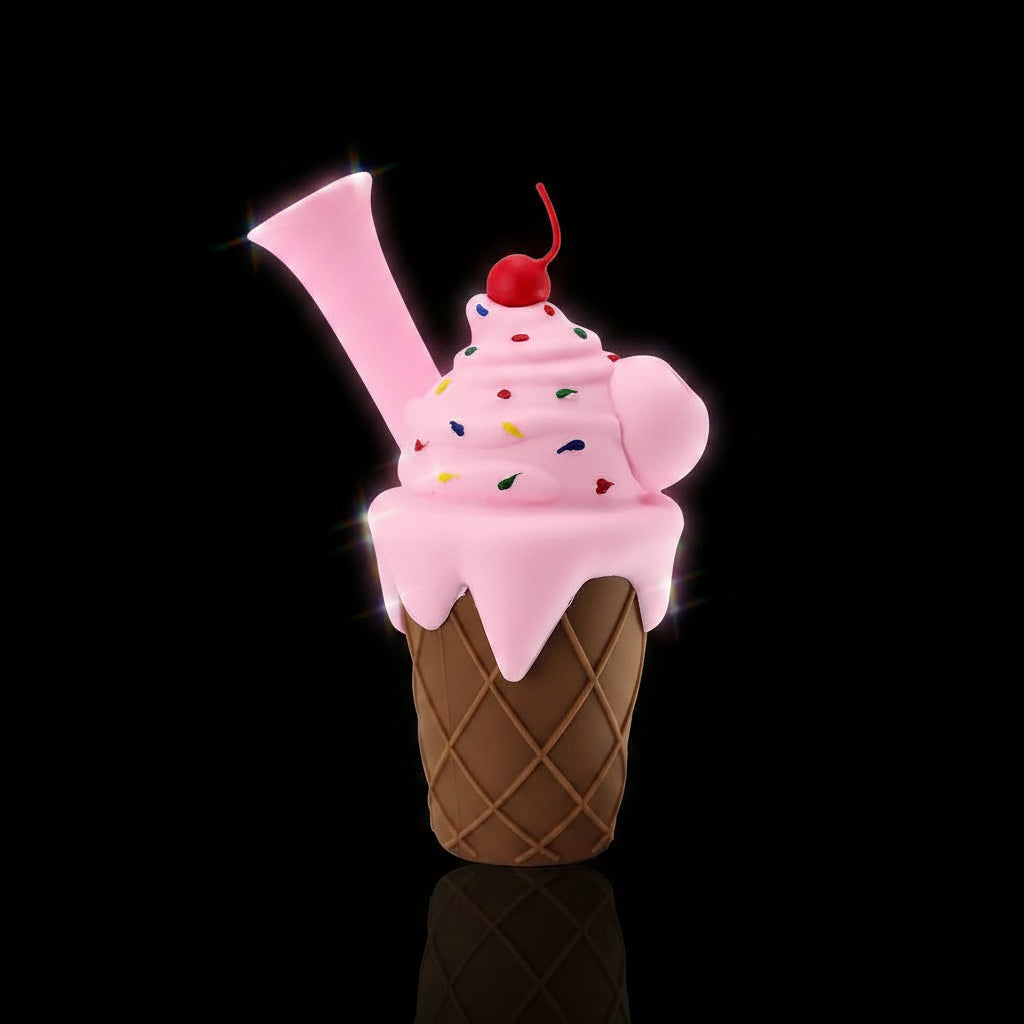 6" Ice Cream Silicone Dab Rig