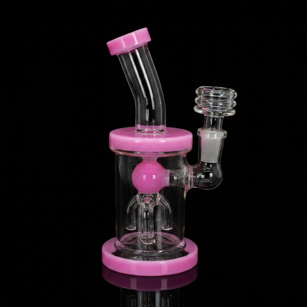6" Slime Color Tree Perc Dab Rig