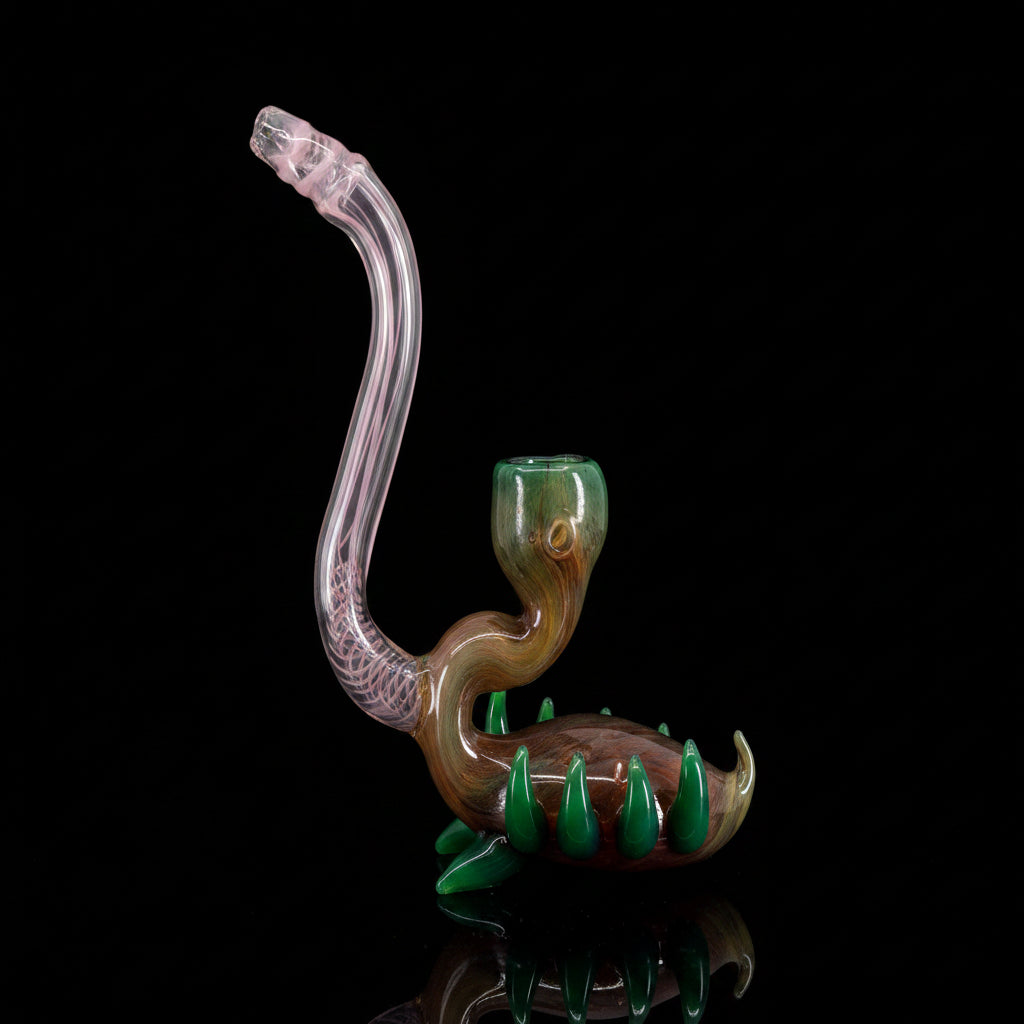 7 Inch Heady Fly Trap Sherlock Pipe - SmokeMEGA