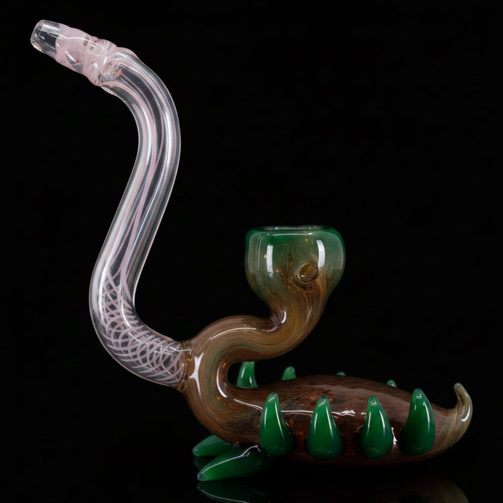 7 Inch Heady Fly Trap Sherlock Pipe - SmokeMEGA