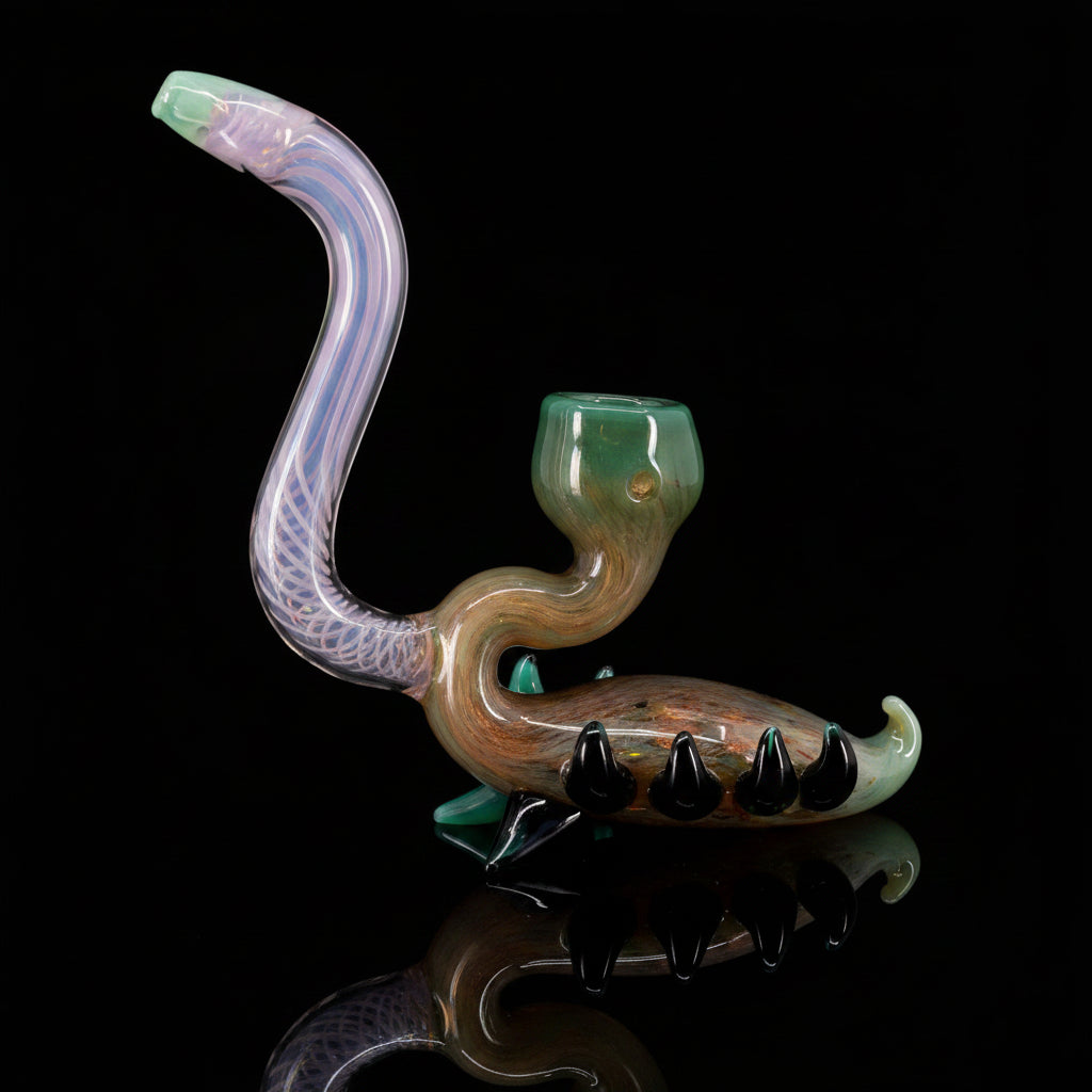 7 Inch Heady Fly Trap Sherlock Pipe - SmokeMEGA