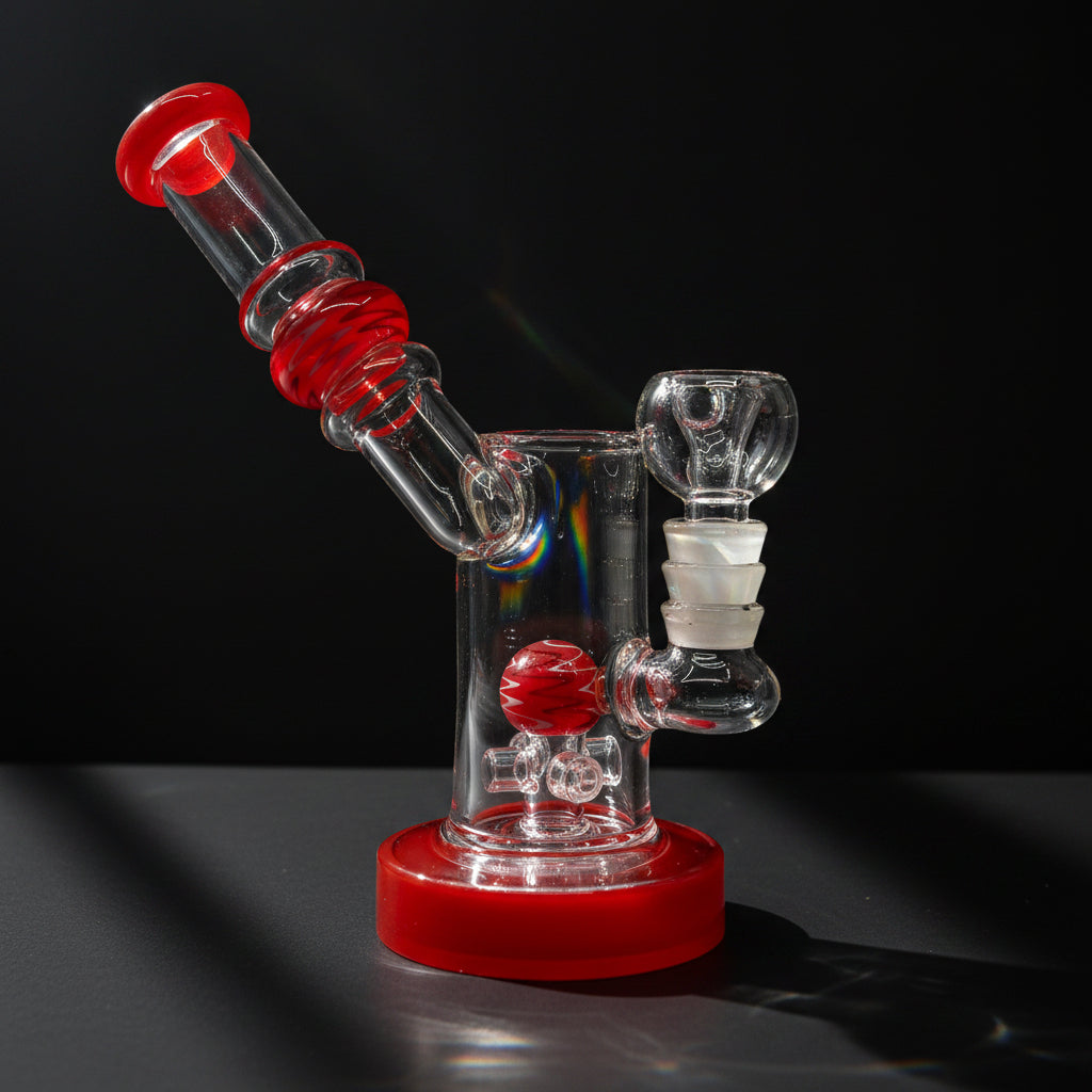 7 Inch Showerhead Dab Rig | Premium Quality Side Card Design - SmokeMEGA