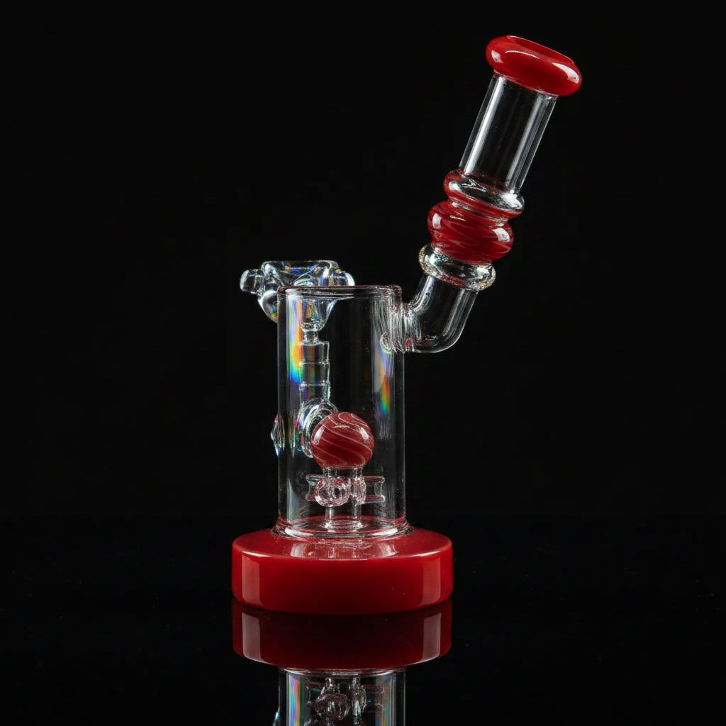 7 Inch Showerhead Dab Rig | Premium Quality Side Card Design - SmokeMEGA