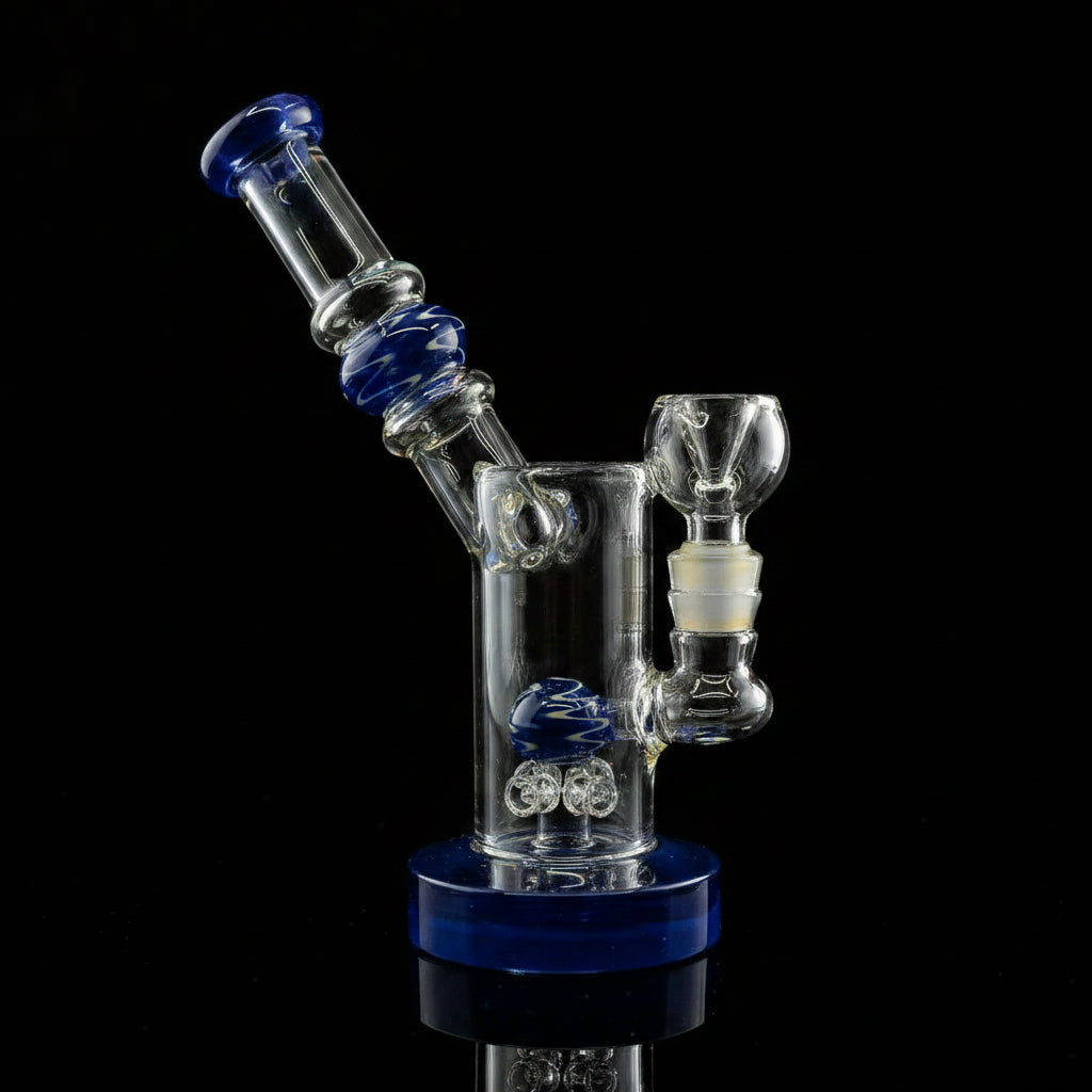 7 Inch Showerhead Dab Rig | Premium Quality Side Card Design - SmokeMEGA
