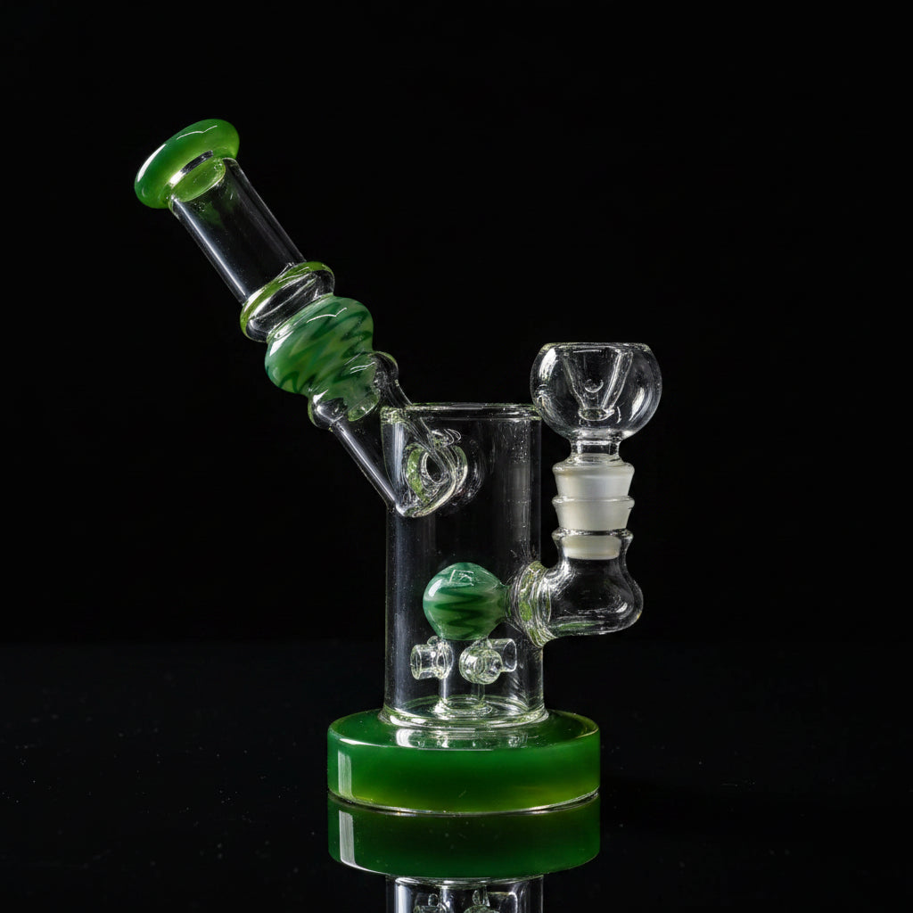 7 Inch Showerhead Dab Rig | Premium Quality Side Card Design - SmokeMEGA