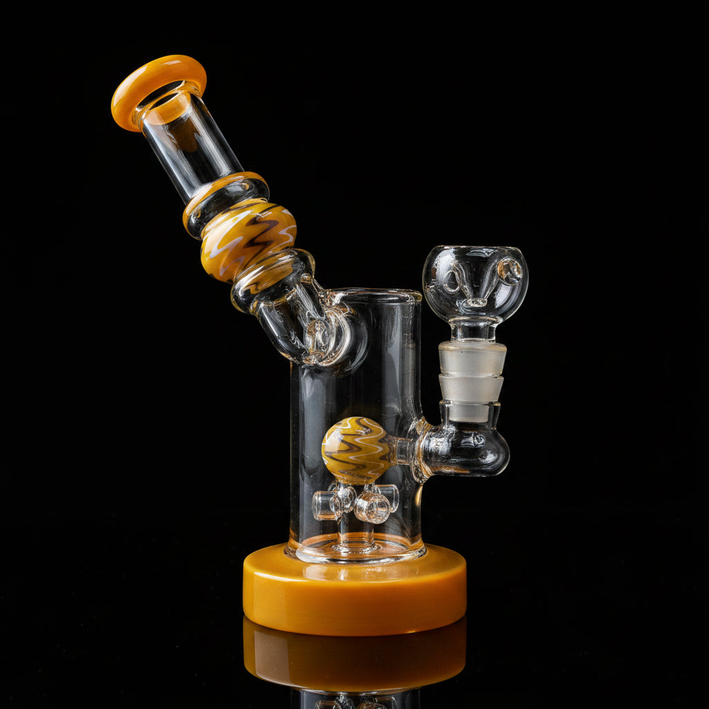 7 Inch Showerhead Dab Rig | Premium Quality Side Card Design - SmokeMEGA