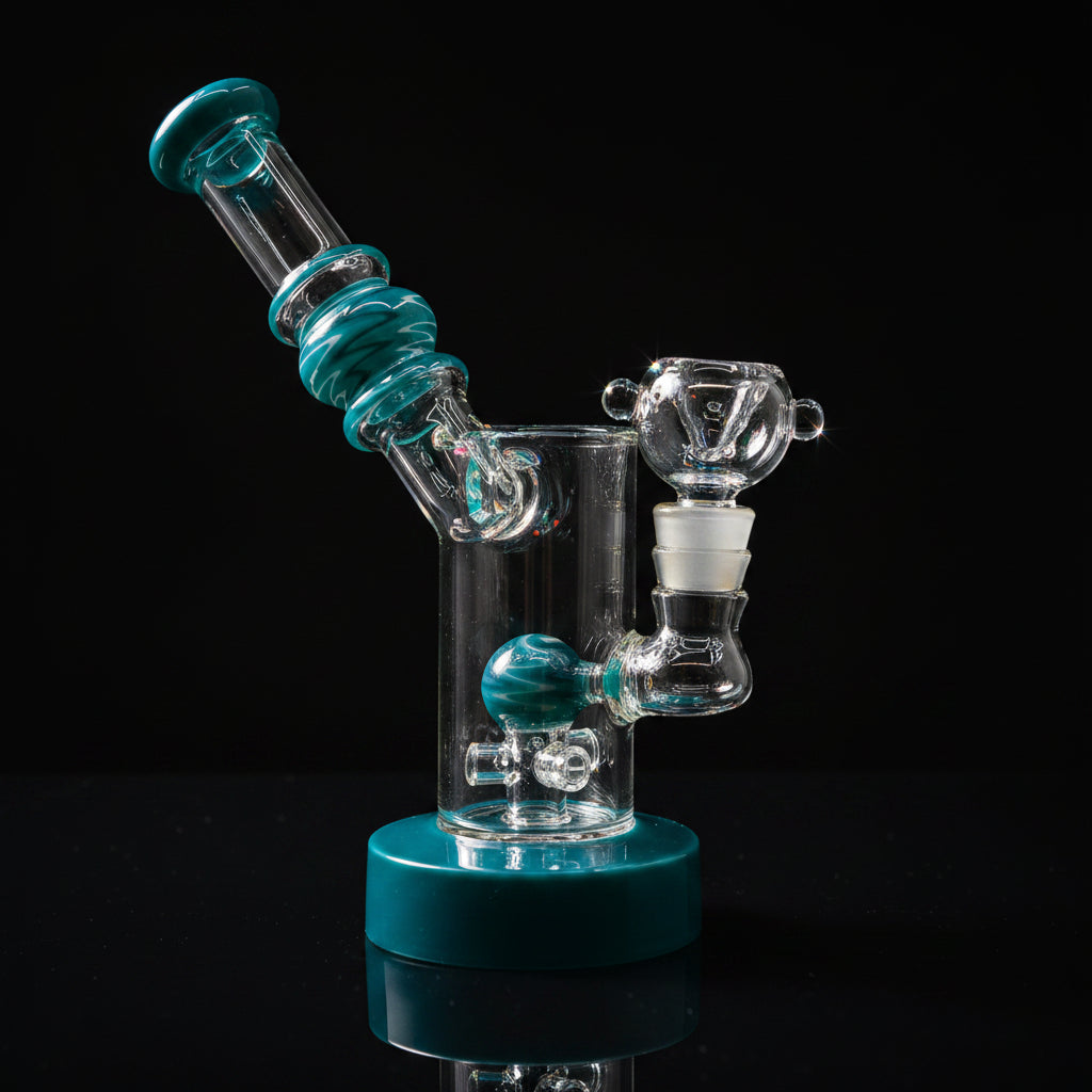 7 Inch Showerhead Dab Rig | Premium Quality Side Card Design - SmokeMEGA