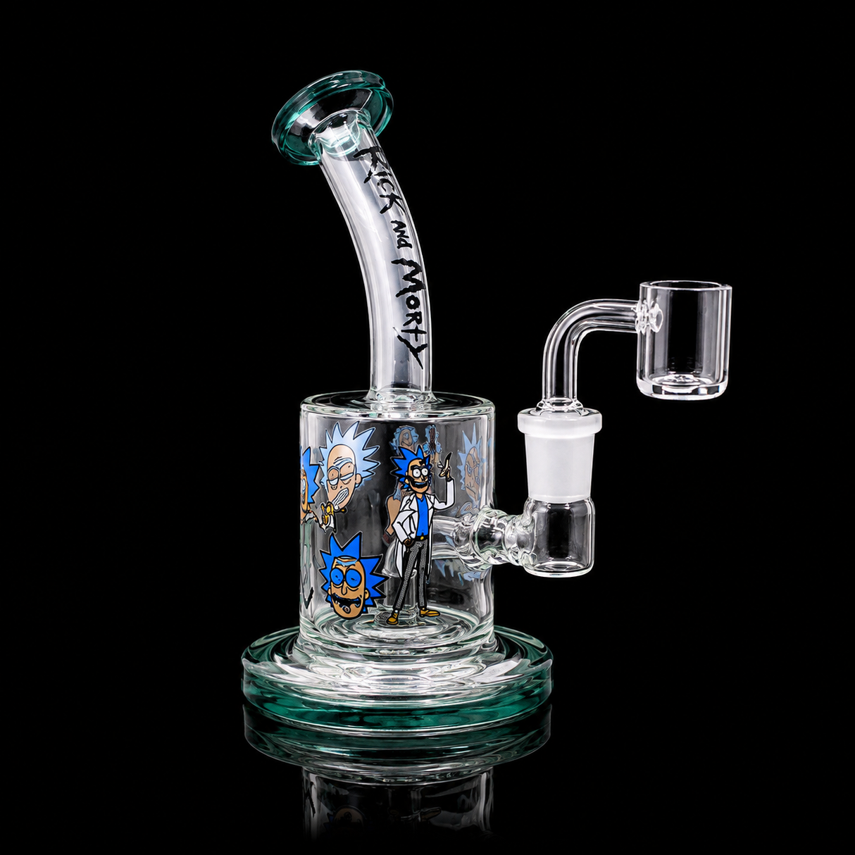 6 Inch Character Art Bent Neck Dab Rig | SmokeMEGA