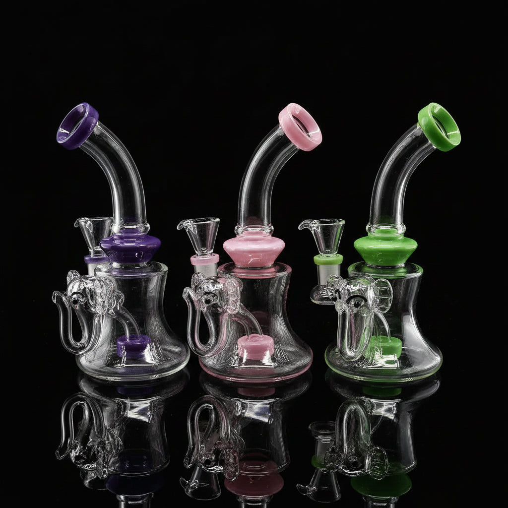 7" Elephant Head design Dab Rigs