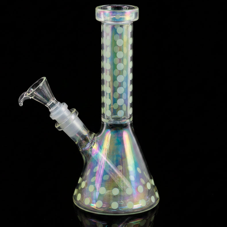 8 inch Glow In The Dark Bicker Bong - SmokeMEGA