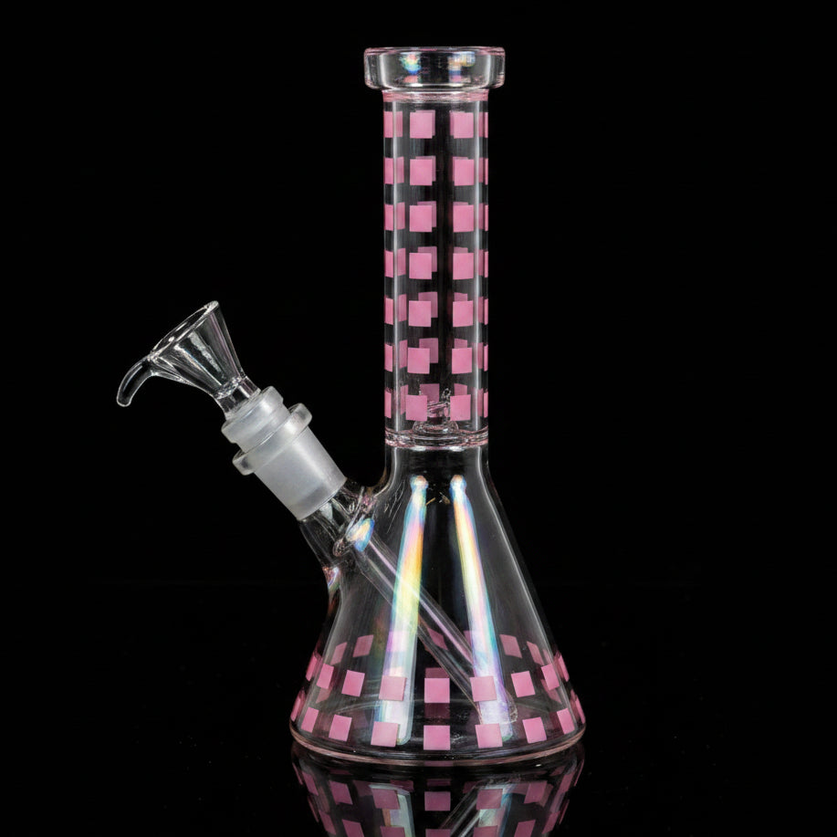 8 inch Glow In The Dark Bicker Bong - SmokeMEGA