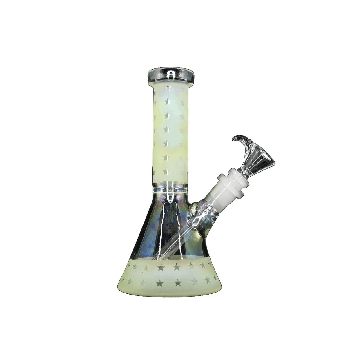 8 inch Glow In The Dark Bicker Bong - SmokeMEGA