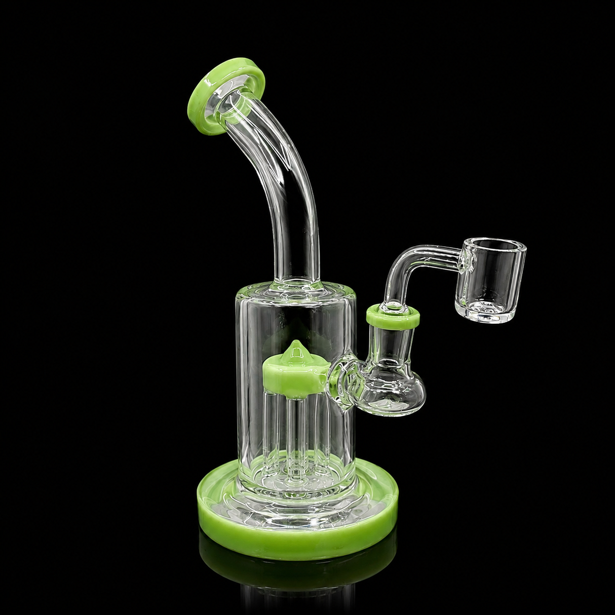 8 Inch Bent Neck Tree Perc Dab Rig | SmokeMEGA