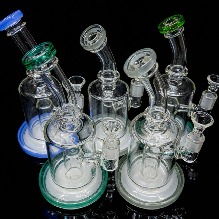 9" Tall Colorful Shower Head Dab Rig - Elevate Your Experience