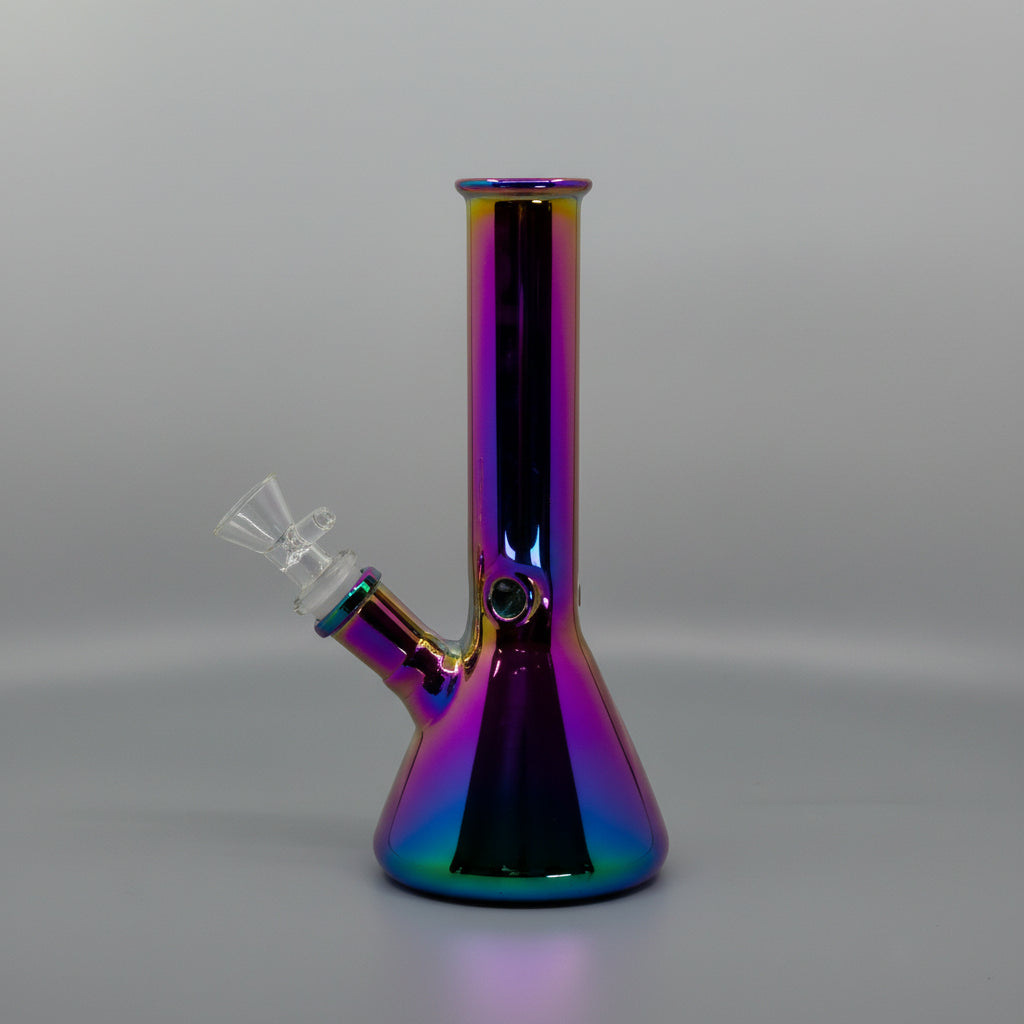 ALL NEW Metallic Beaker Bong - 8" Premium Design for Enhanced Experience
