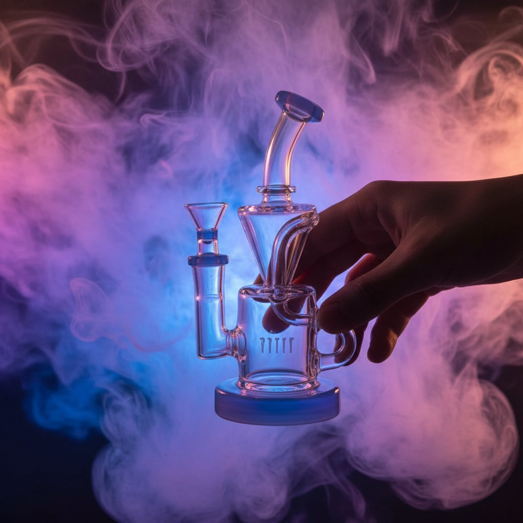 Adorable Inline Recycle Dab Rig | Compact & Stylish Design - SmokeMEGA