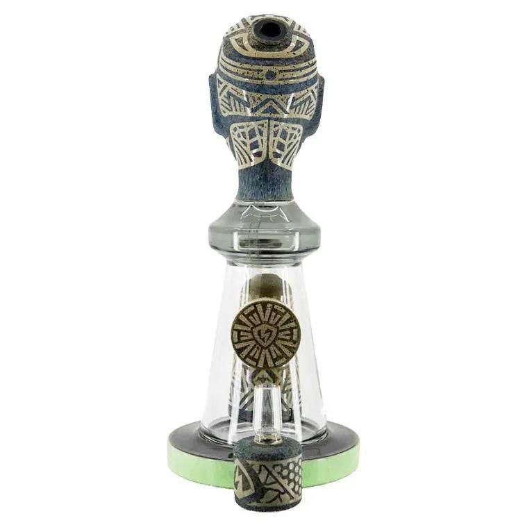 Ancient Head Egypt Style Glass Water Pipe - SmokeMEGA