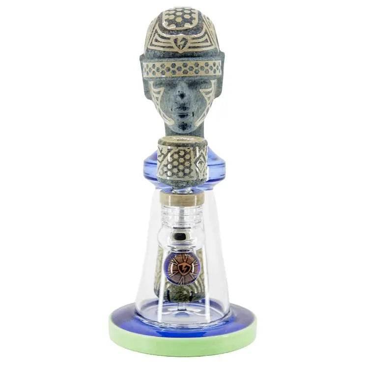Ancient Head Egypt Style Glass Water Pipe - SmokeMEGA