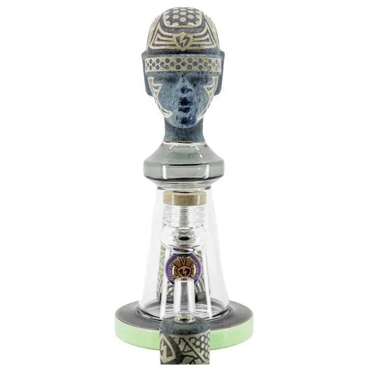 Ancient Head Egypt Style Glass Water Pipe - SmokeMEGA