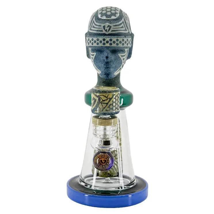 Ancient Head Egypt Style Glass Water Pipe - SmokeMEGA