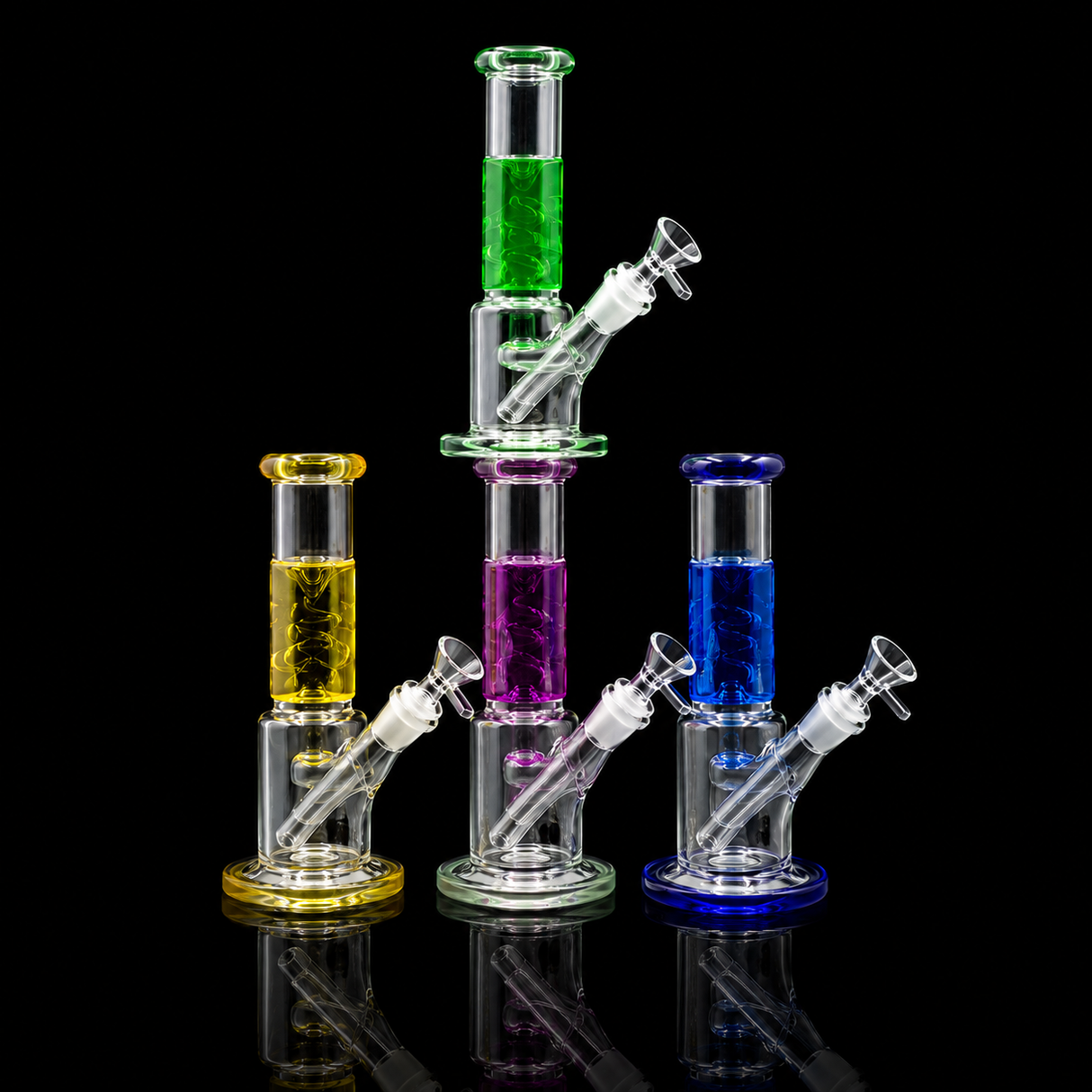 Glycerin Straight Shooter Water Pipe Bong with 14mm Male Bowl