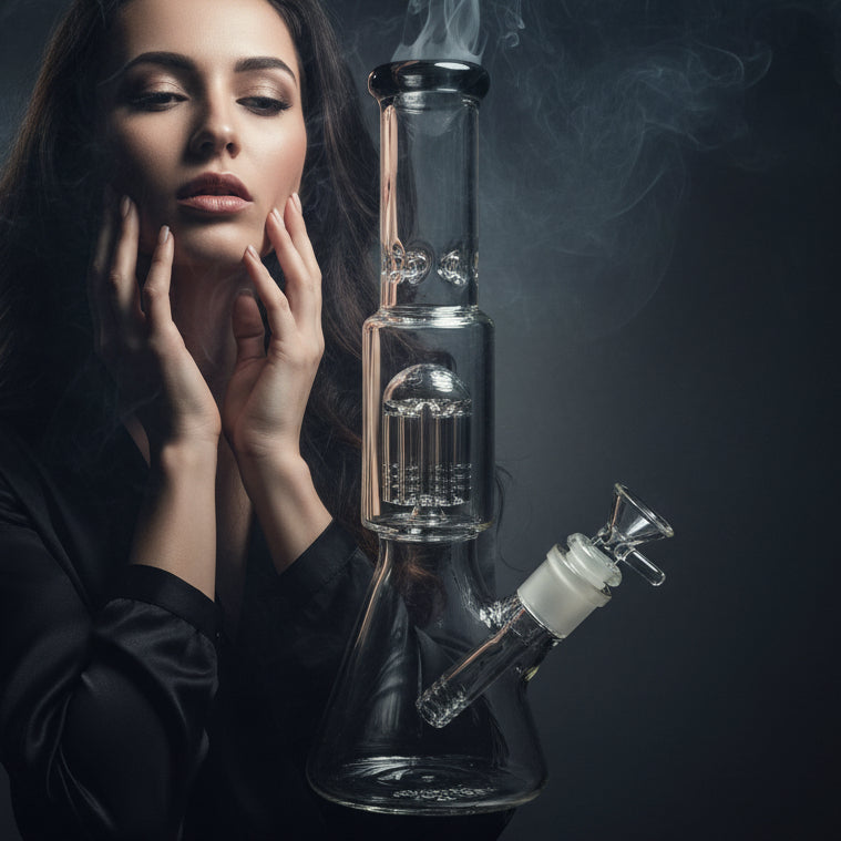 BONG | 10 Arm Perc Beaker Water Pipe Bong 12"