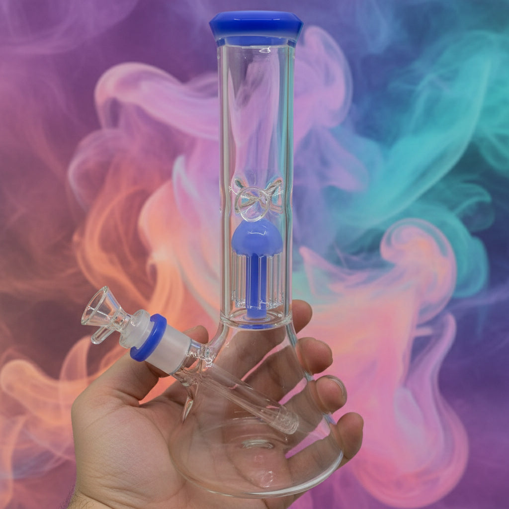 BONG | 11" JELLYFISH PERC BEAKER WATER PIPE (NEW)