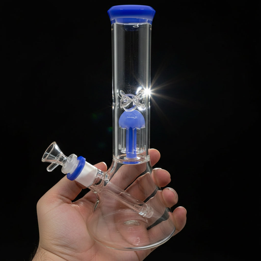 BONG | 11" JELLYFISH PERC BEAKER WATER PIPE (NEW)