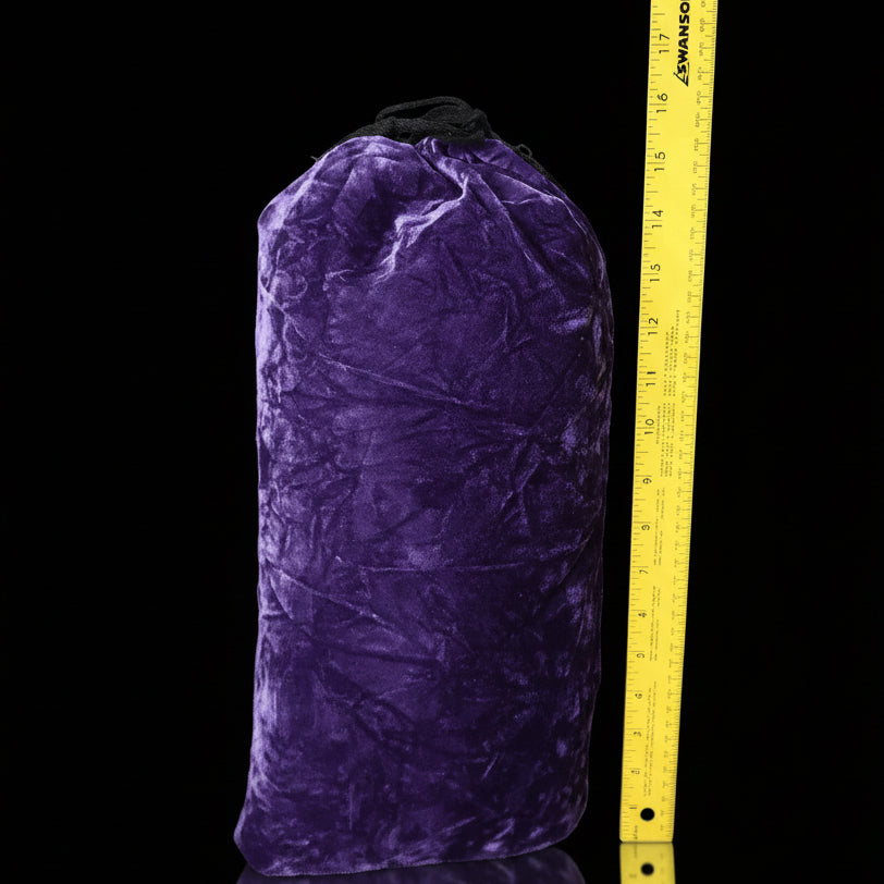 Purple padded bong travel bag, 16-inch, for secure transportation.
