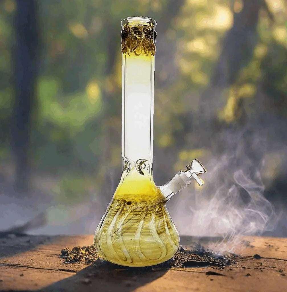 Beaker Bong | 15" Color Art 5mm American Made