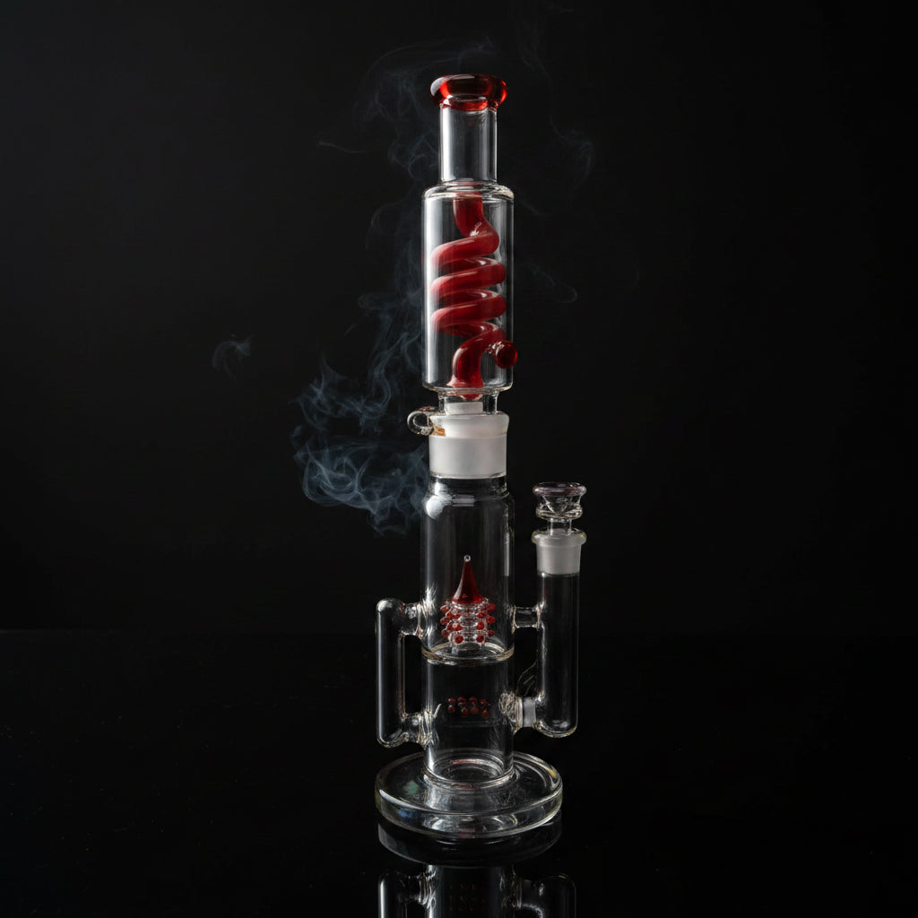 Bong | Detachable Freeze Coil Sprinkler Grid Perc Bong 16.5"