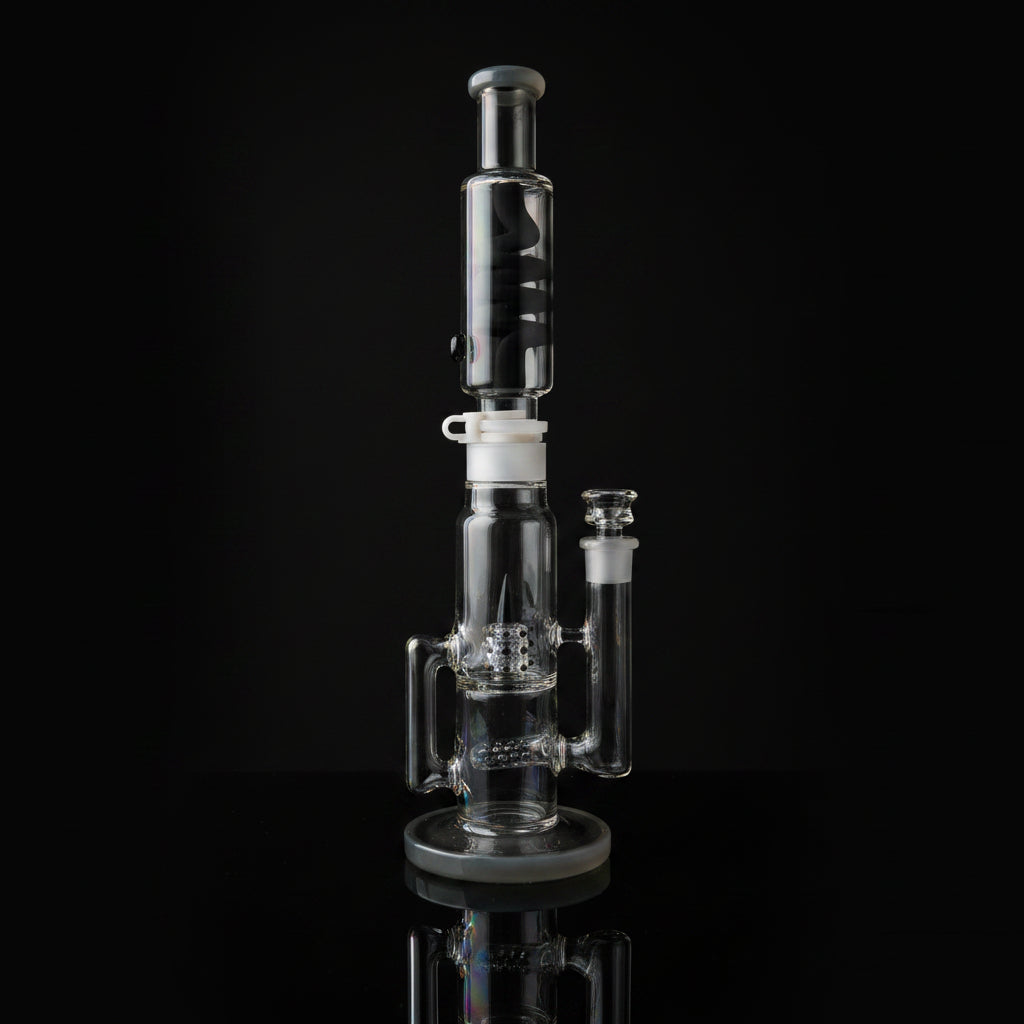 Bong | Detachable Freeze Coil Sprinkler Grid Perc Bong 16.5"