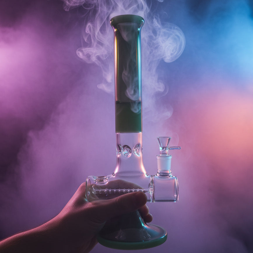 Bong | Quintuple Showerhead Inline Perc Bong 16"