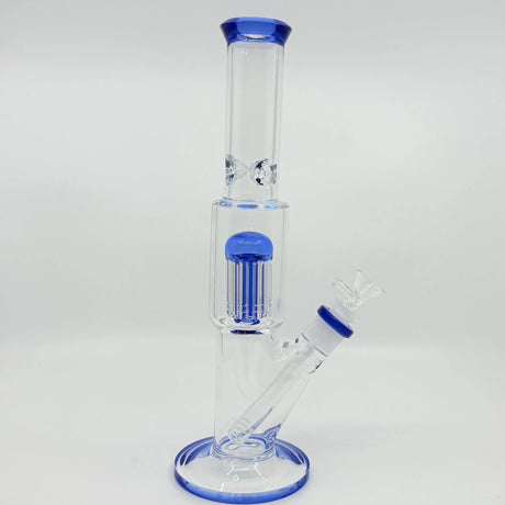 Bong | Straight Tube  W/ 8-arm Tree Perc Bong 12"