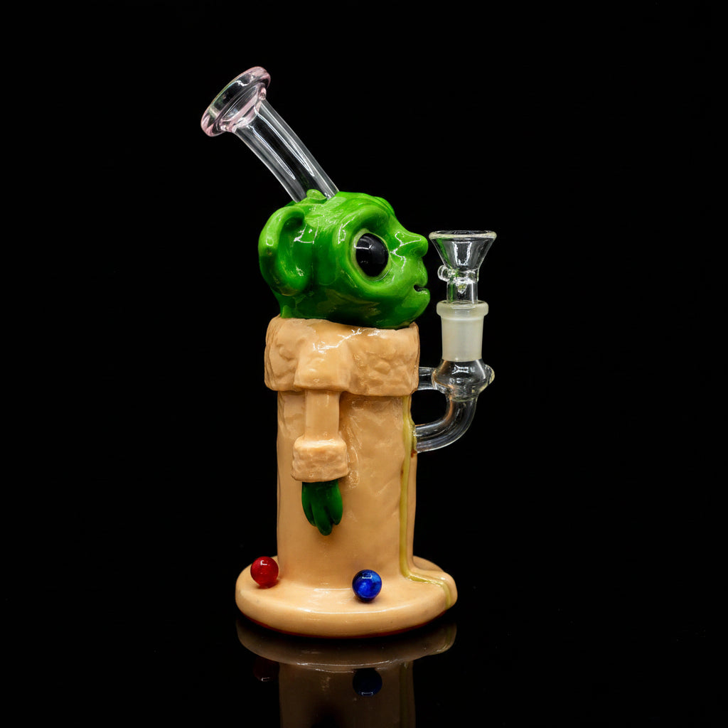 Brand Name Baby Yoda Heady Inspired Dab Rig - All-New 8" Design