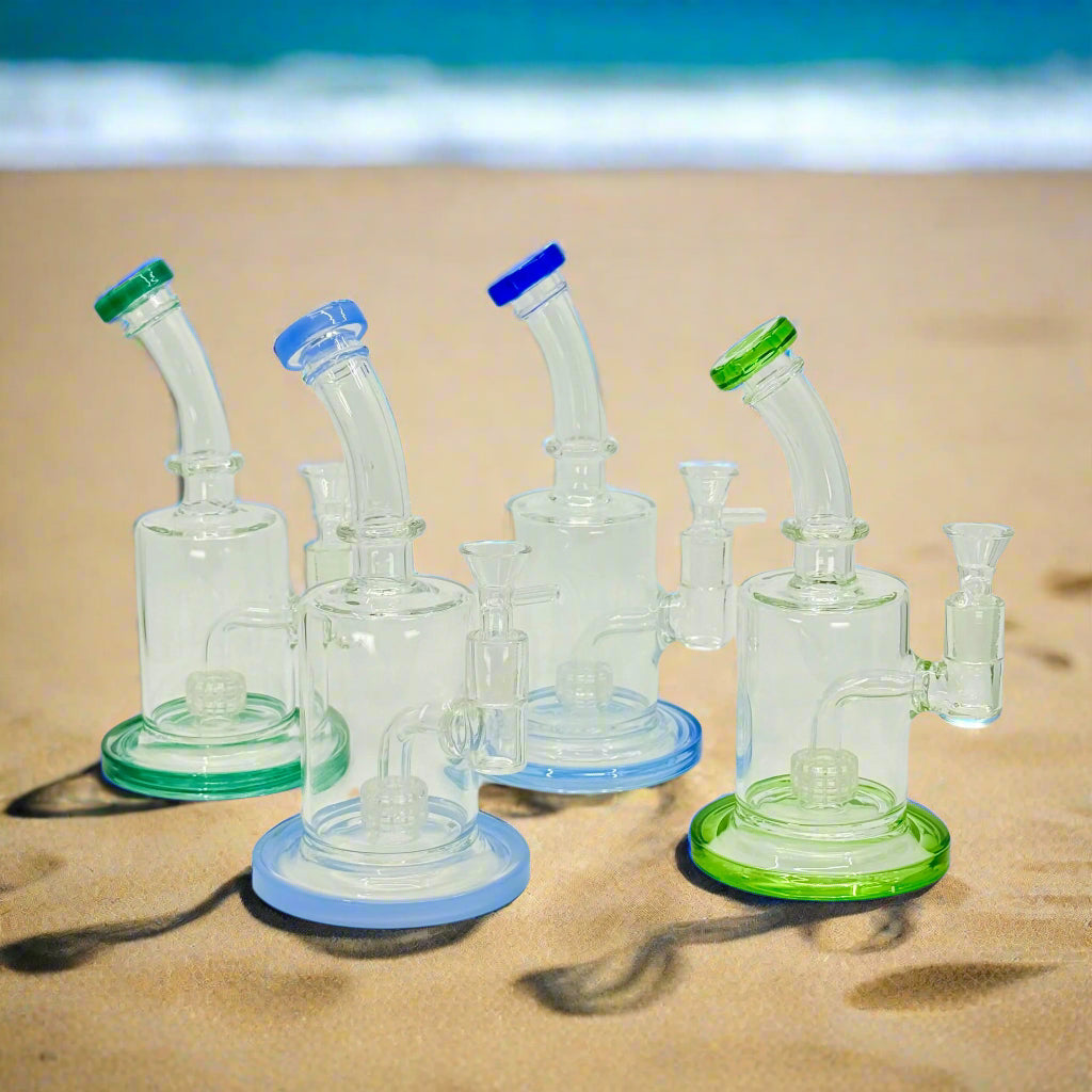 Bubbler Bliss 9" Drum Percolator Glass Dab Rig - Elevate Your Experience