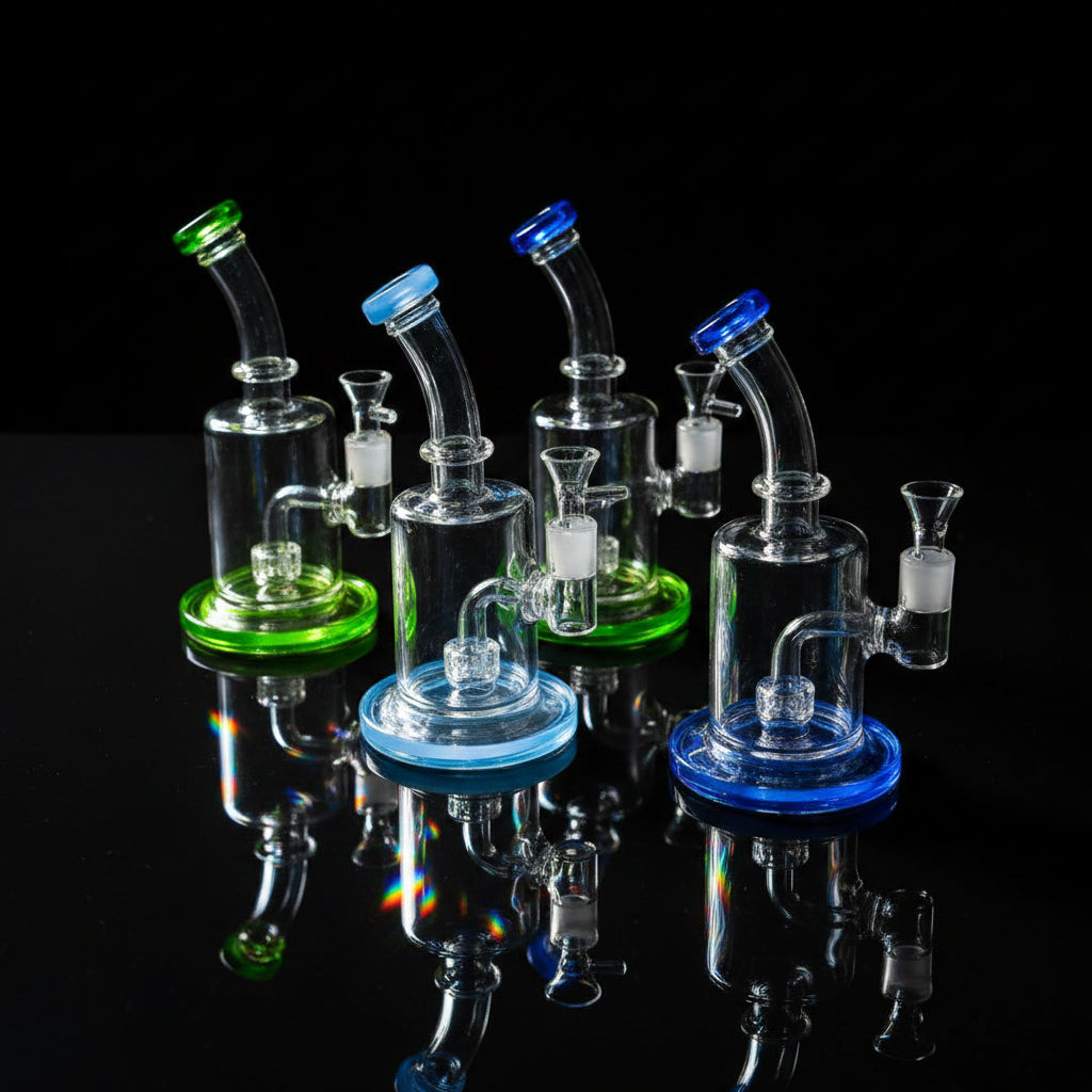Bubbler Bliss 9" Drum Percolator Glass Dab Rig - Elevate Your Experience