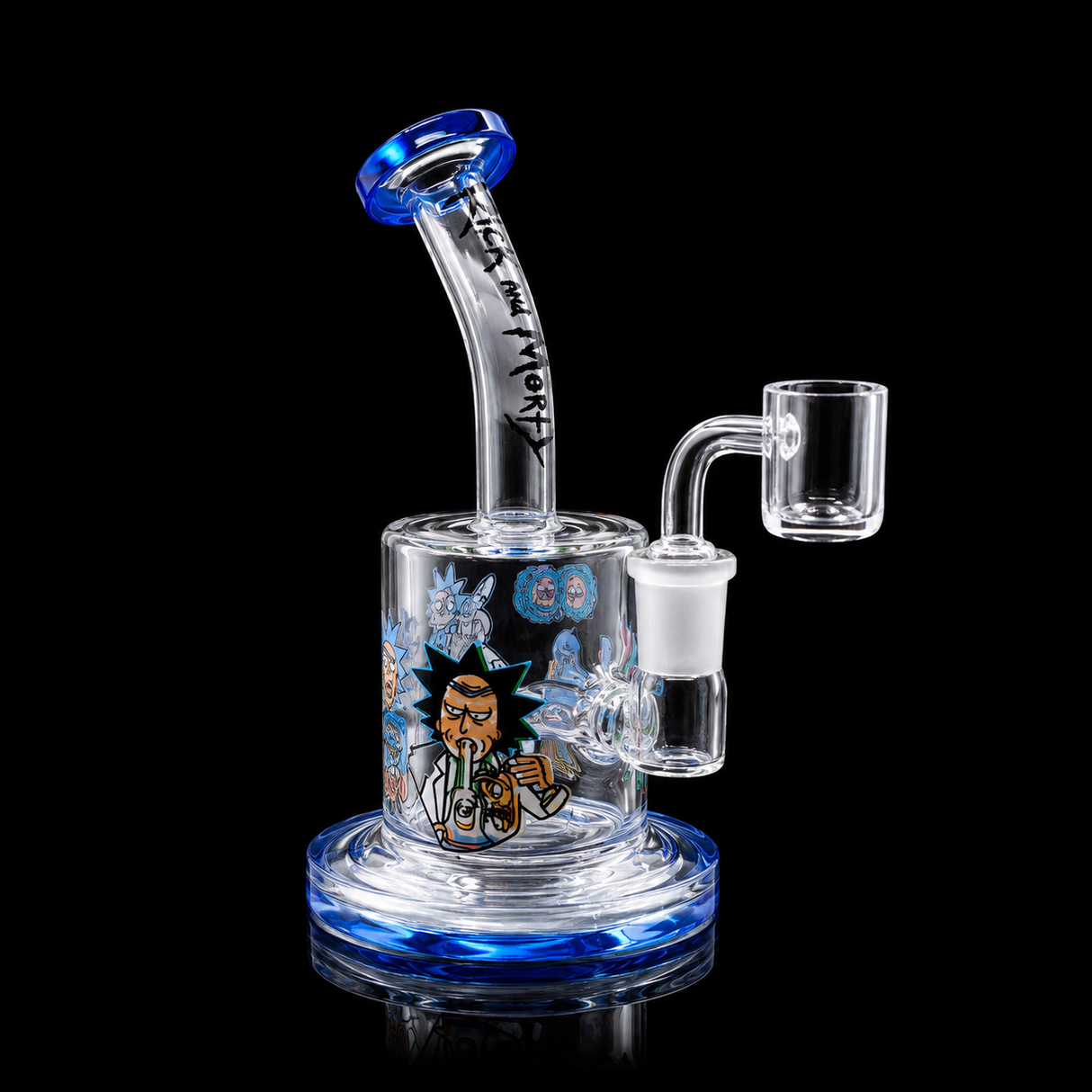 6 Inch Character Art Bent Neck Dab Rig | SmokeMEGA