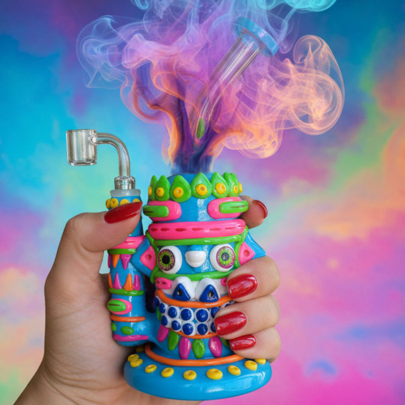 Craft art Halloween special Dab Rig 10 inch - SmokeMEGA