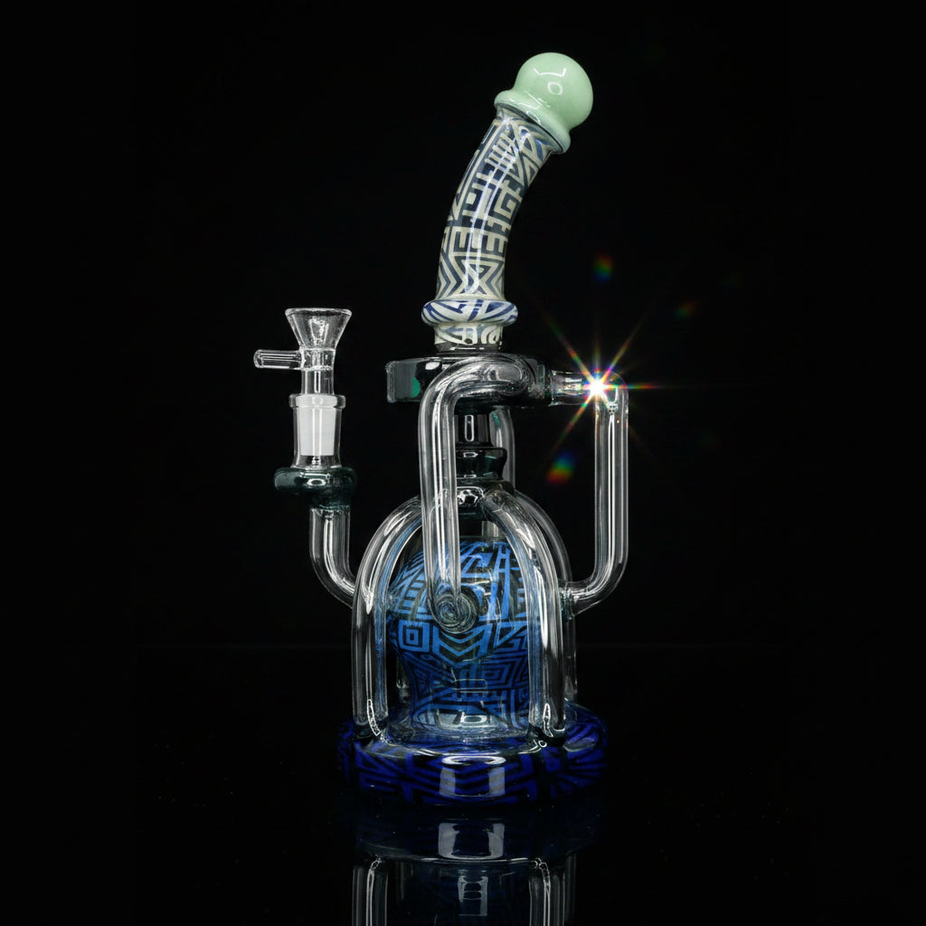 DAB RIG | Color ART Recycle Dab Rig - SmokeMEGA