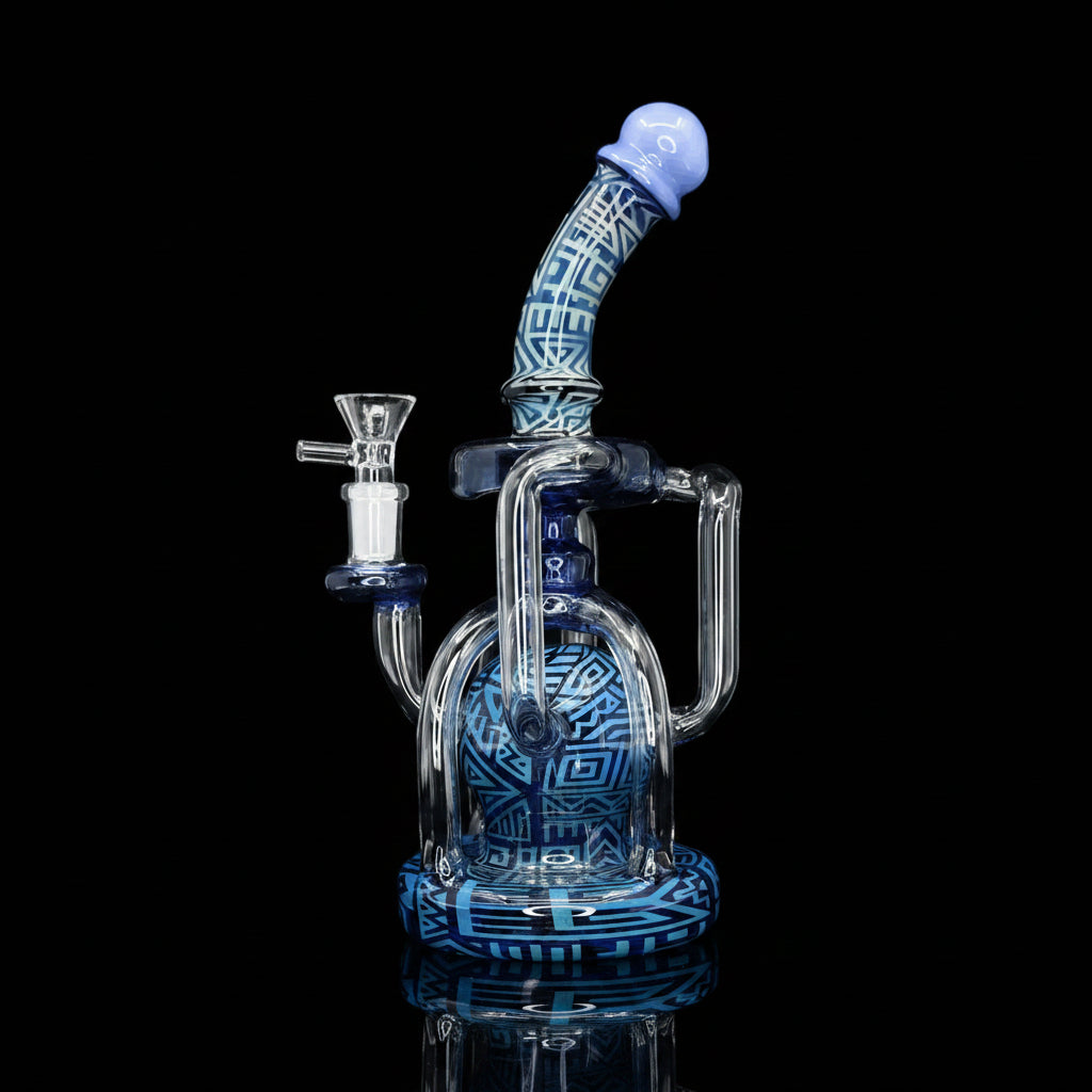 DAB RIG | Color ART Recycle Dab Rig - SmokeMEGA