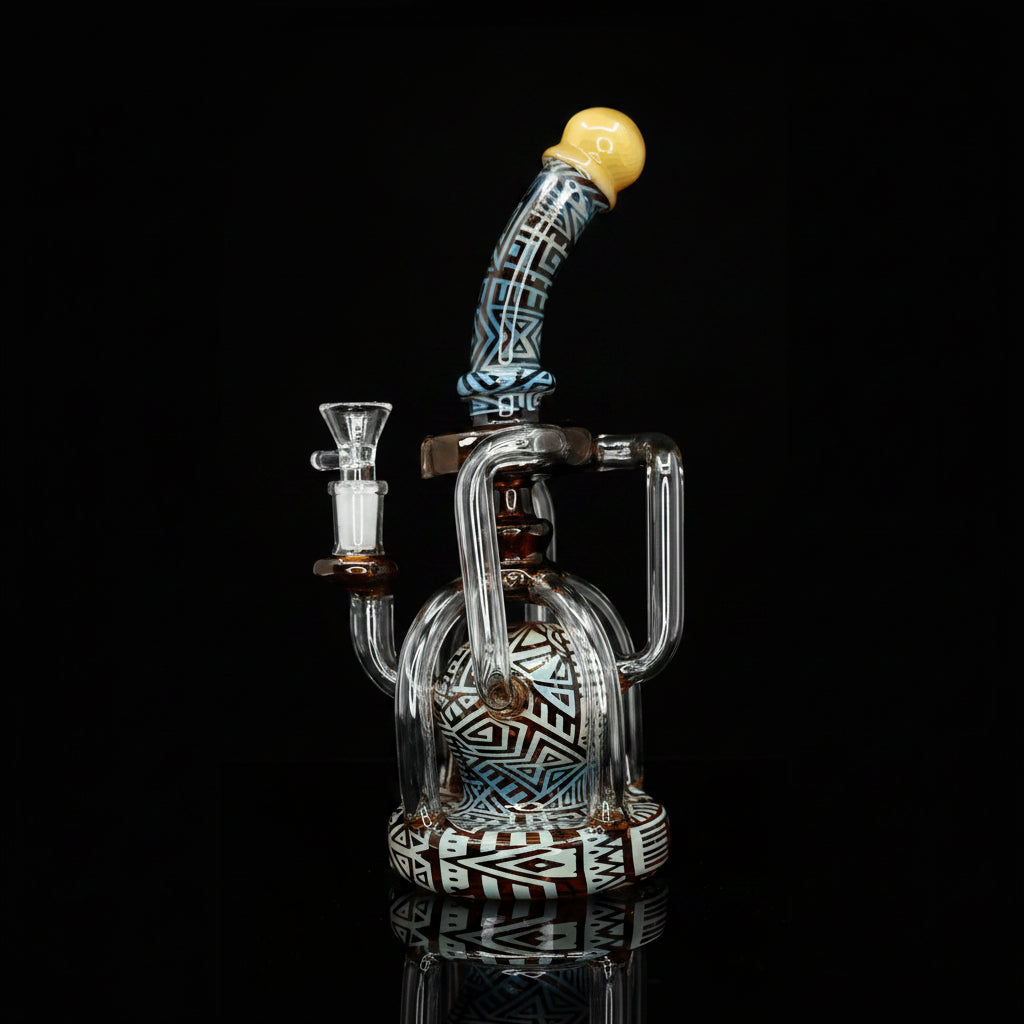 DAB RIG | Color ART Recycle Dab Rig - SmokeMEGA