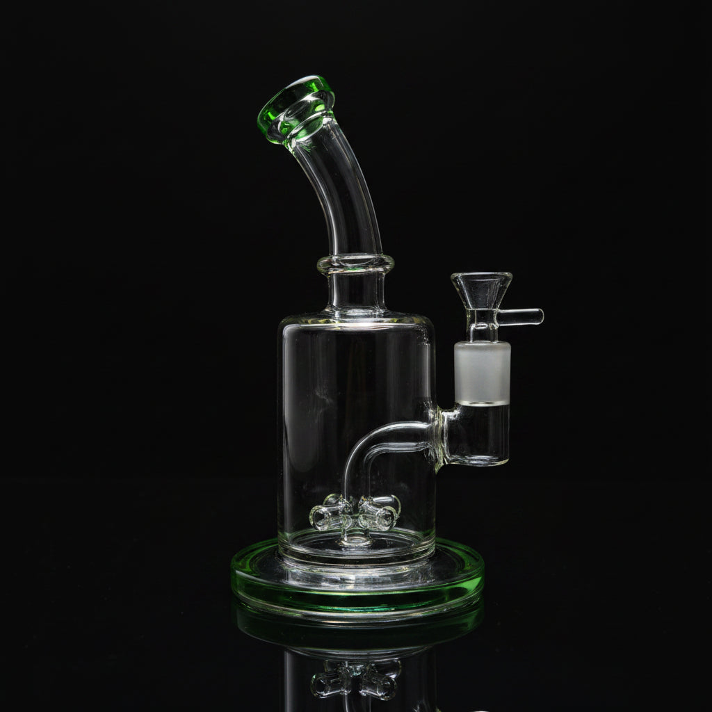 DAB RIG | Glass Bubbler with Showerhead Percolator Dab Rig 7"