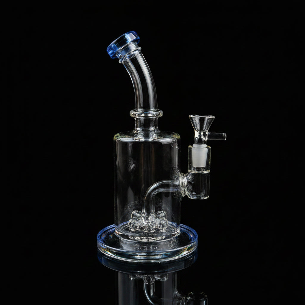 DAB RIG | Glass Bubbler with Showerhead Percolator Dab Rig 7"