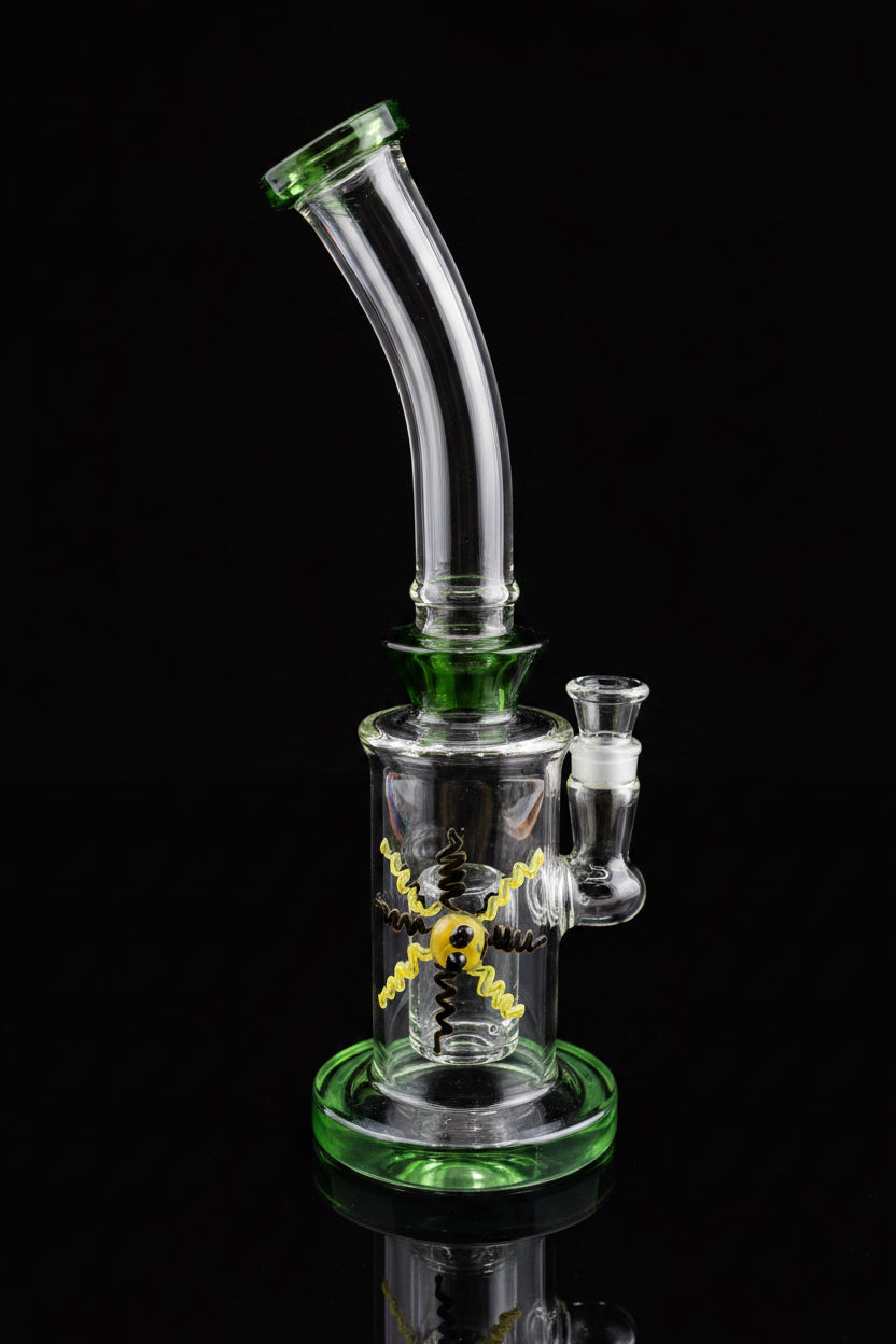 Dab Rig | 10Inch Sower Head with Glass ART Work - SmokeMEGA