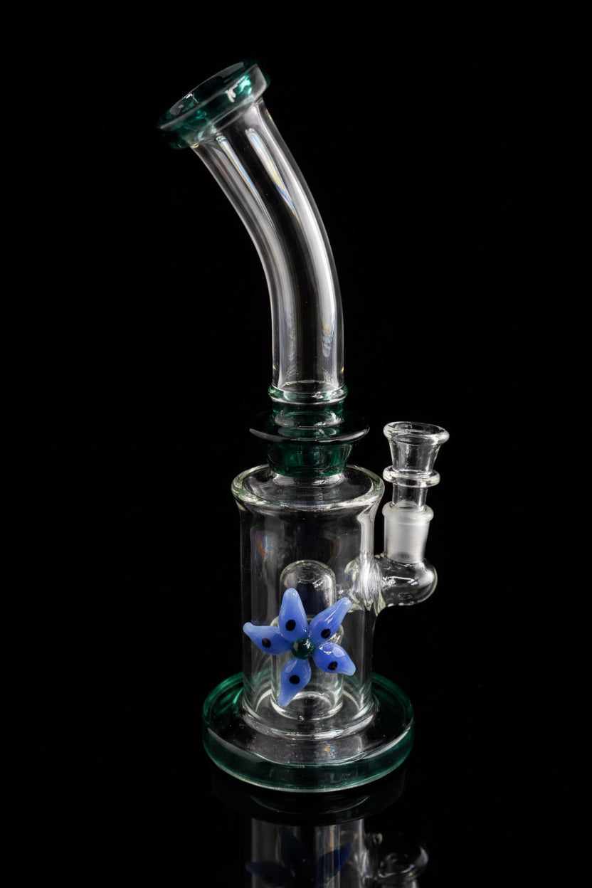 Dab Rig | 10Inch Sower Head with Glass ART Work - SmokeMEGA