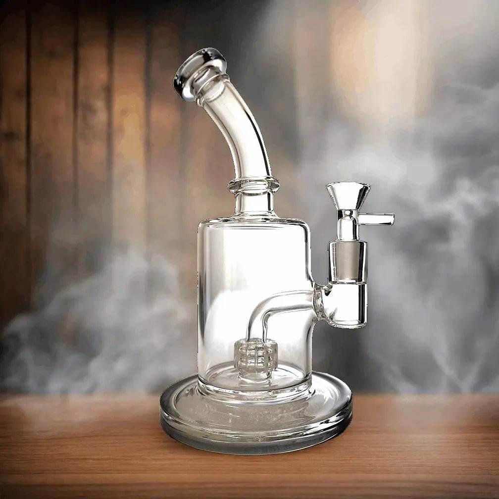 Dab Rig | 8 Inch Showerhead Bent Neck - SmokeMEGA