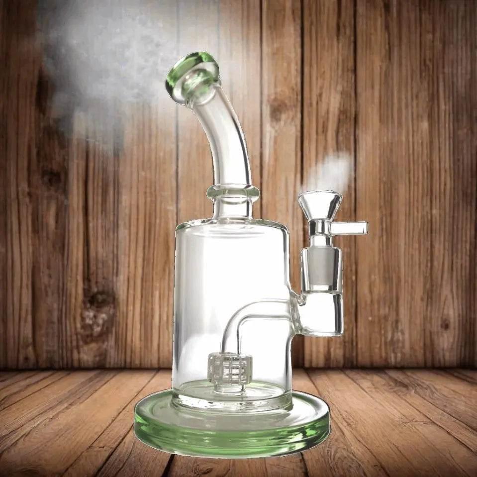 Dab Rig | 8 Inch Showerhead Bent Neck - SmokeMEGA