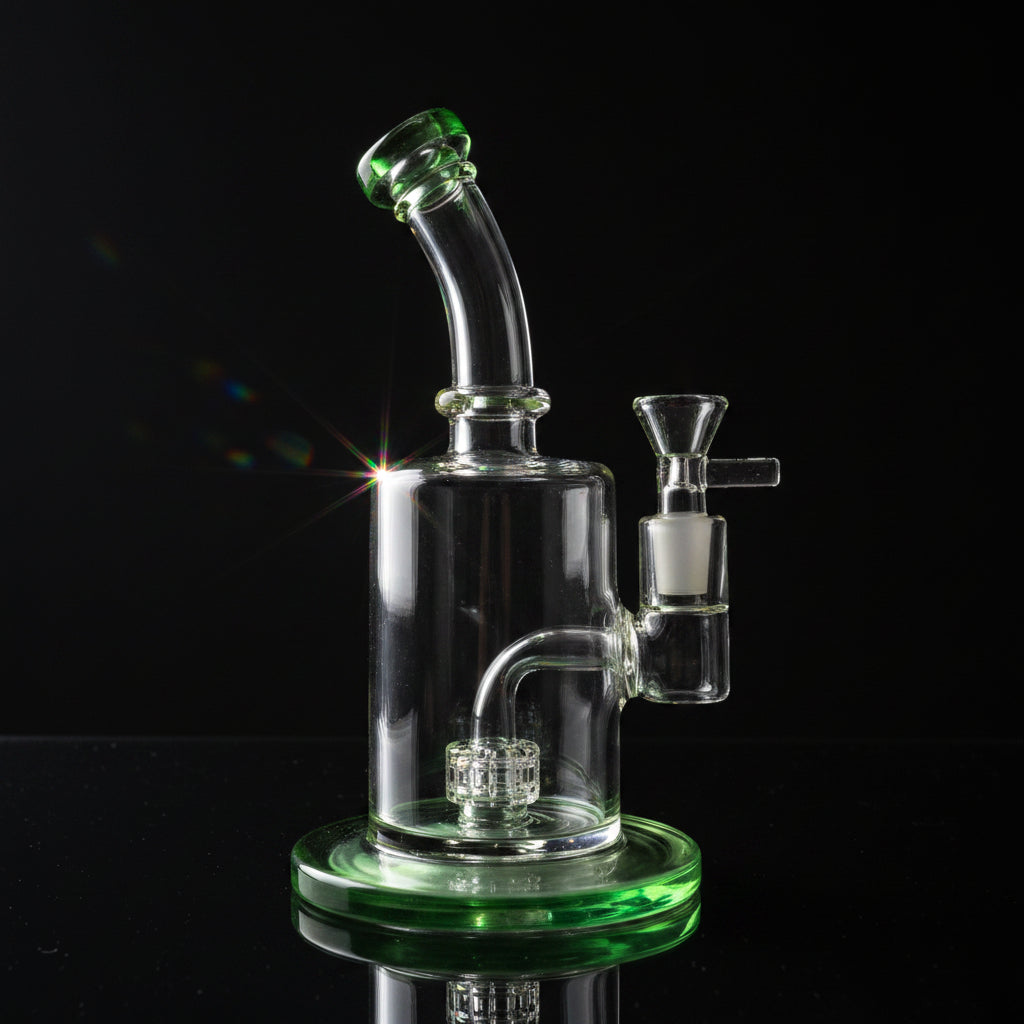 Dab Rig | 8 Inch Showerhead Bent Neck - SmokeMEGA