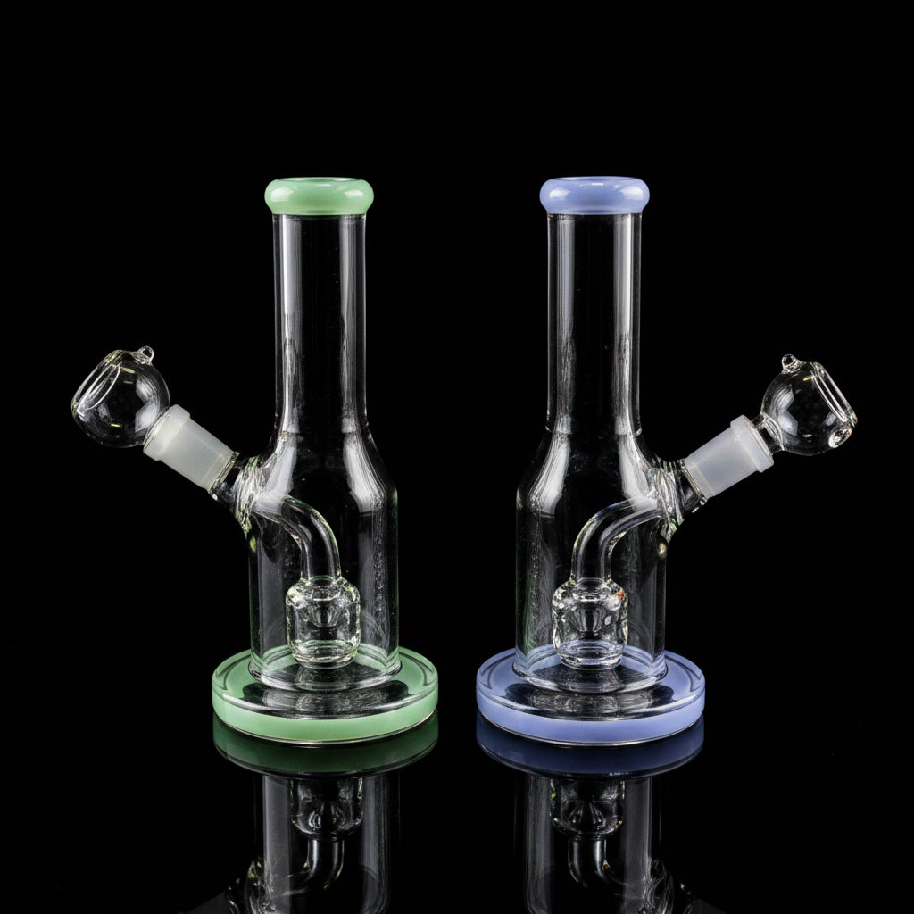 Dab Rig | 8 inch Shower Head Straight - SmokeMEGA
